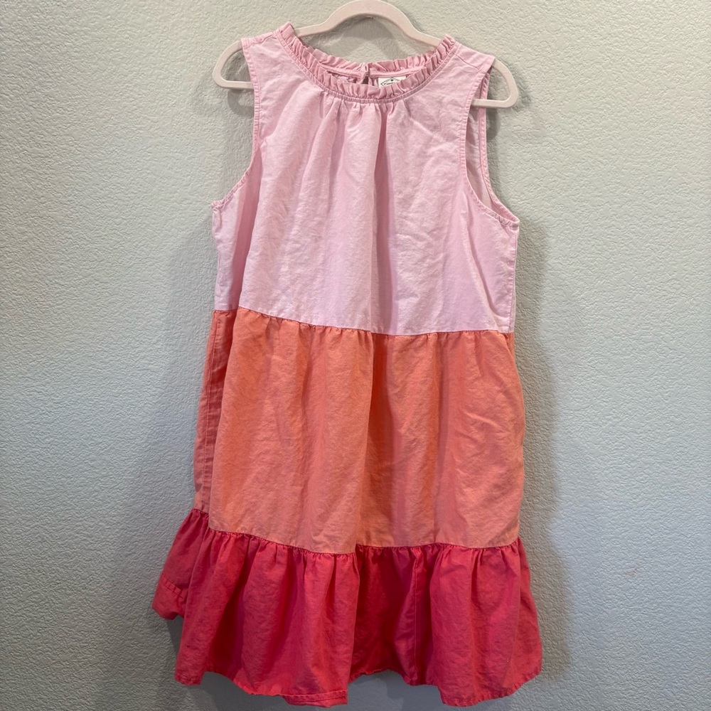 St. John's Bay Pink, Peach &โ Raspberry Tiered Cotton SunDress